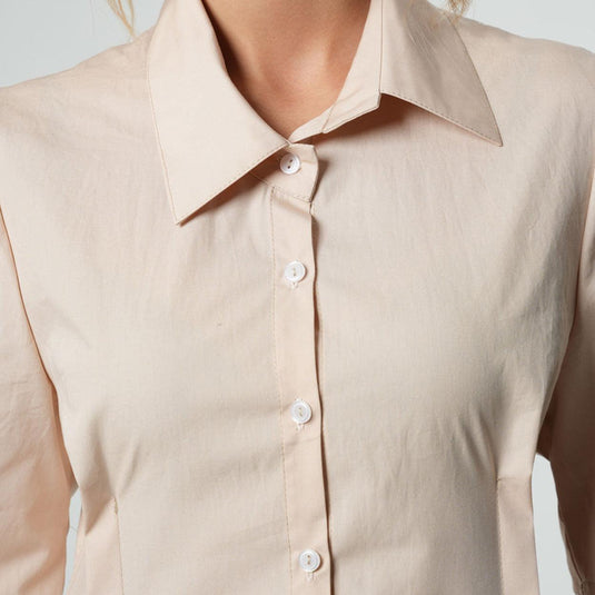 Asymmetric Shirt with Open Back