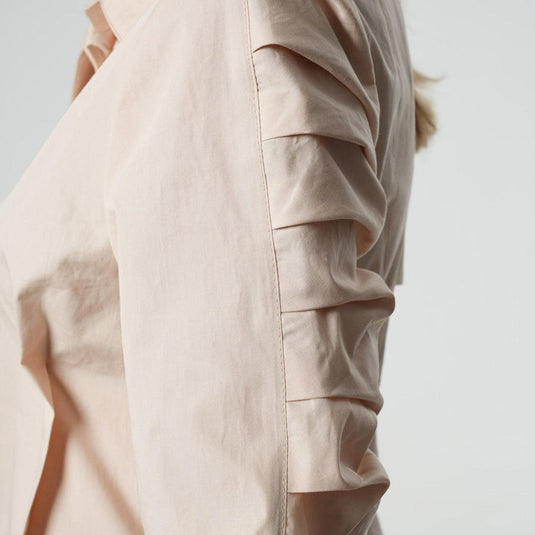 Asymmetric Shirt with Open Back