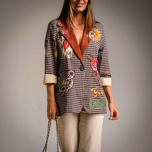 Blazer Vichy Bear Always Me