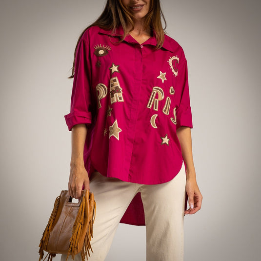 Paris Embroidered Shirt