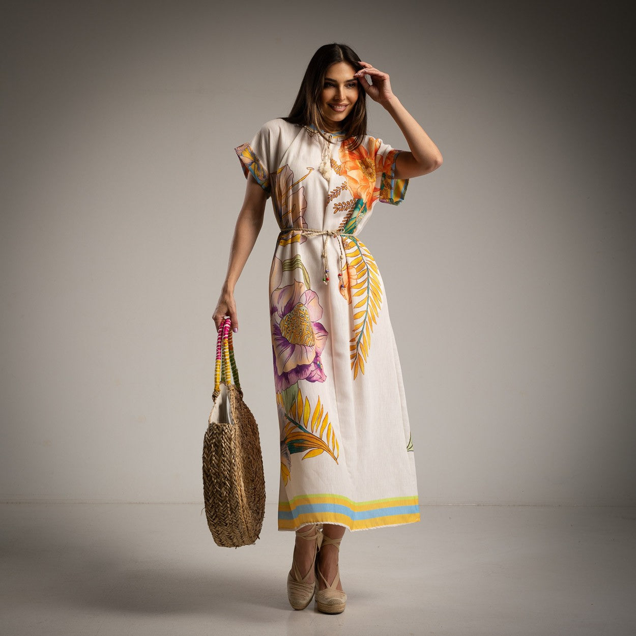 Petunica Linen Tunica Dress + Belt Petunica Linen Tunica Dress + Belt
