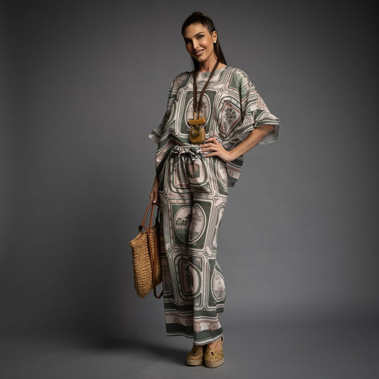 Set 2 Pieces Print Botanic