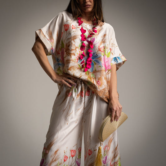 Set 2 Pieces Satin Tropic