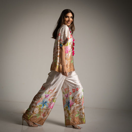 Set 2 Pieces Satin Tropic