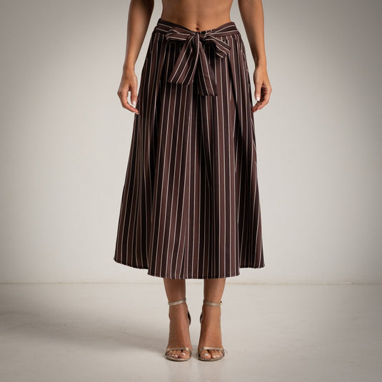 Striped Skirt Pockets and “Piruleta” Belt Color