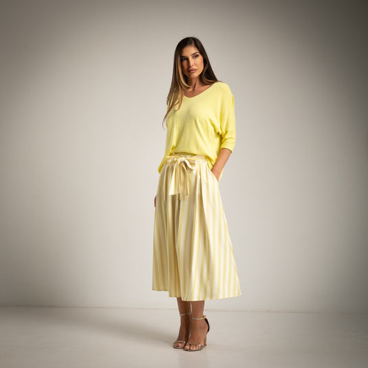 Striped Skirt Pockets and “Piruleta” Belt