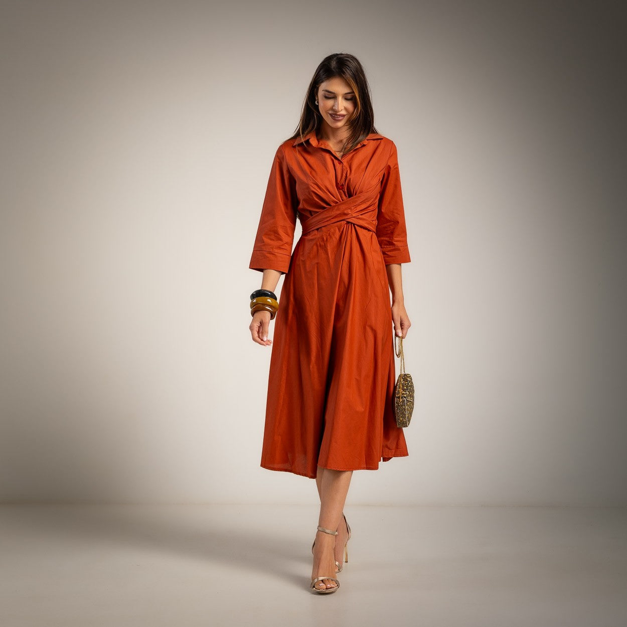 Wrap Shirt Dress Carolina Heredia