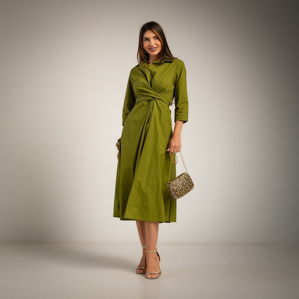 shirt dress wrap Alessandra