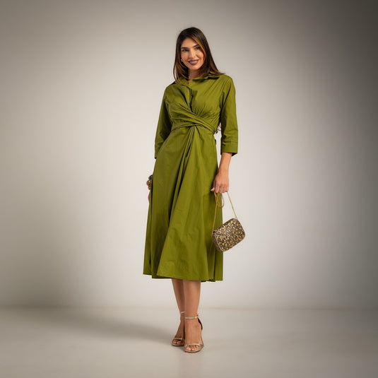 Wrap Shirt Dress Carolina Heredia