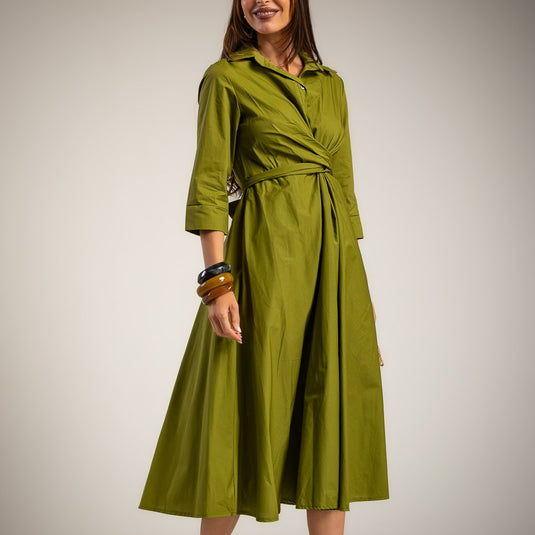 Wrap Shirt Dress Carolina Heredia