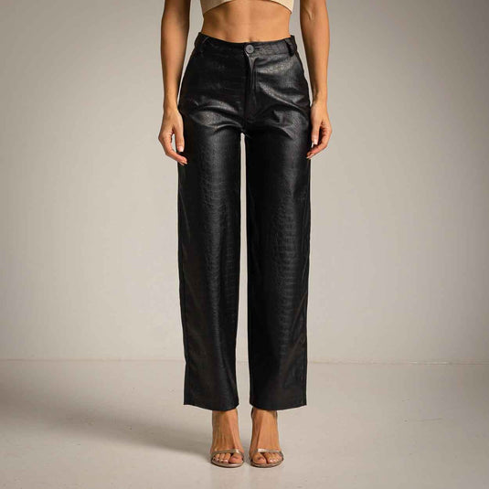 Eco-Leather Pants Crocodil