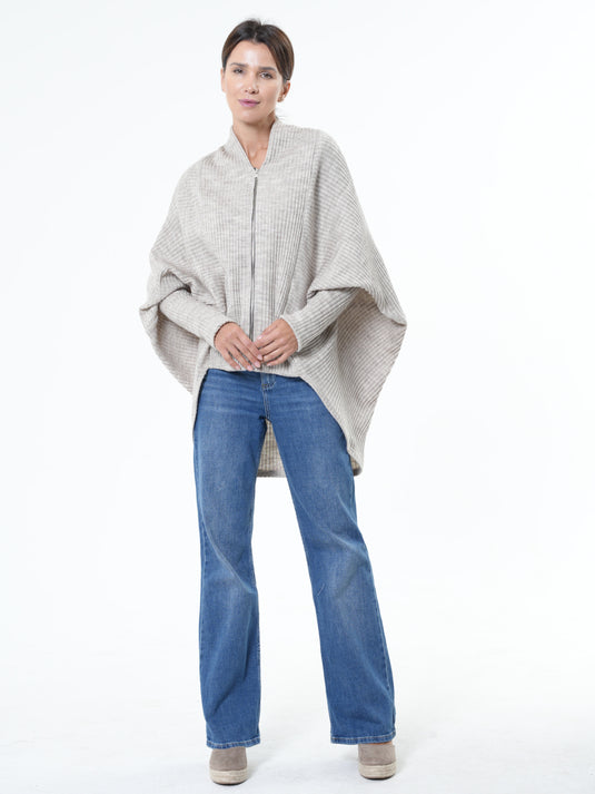 Extravagant Cardigan with Front Zipper