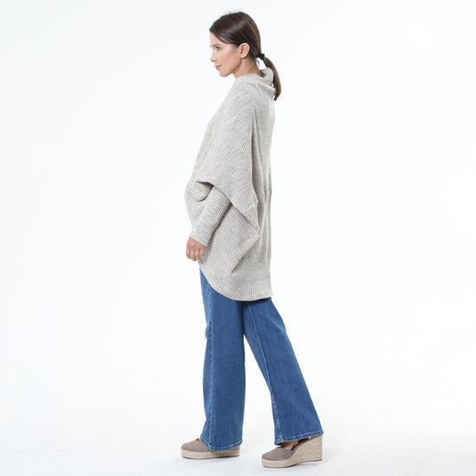 Extravagant Cardigan with Front Zipper