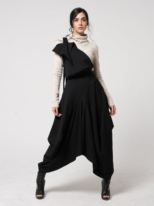 Extravagant Pinafore Skirt Jumpsuit