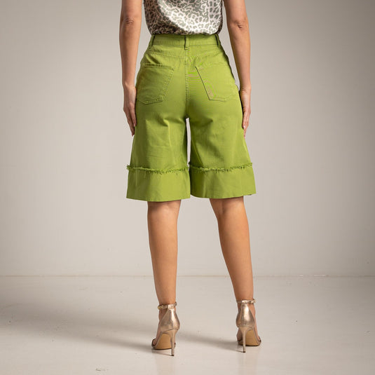 Fringe Structure Short Pants