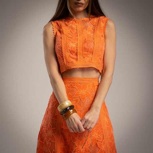 Lined Flower 2-Piece Set
