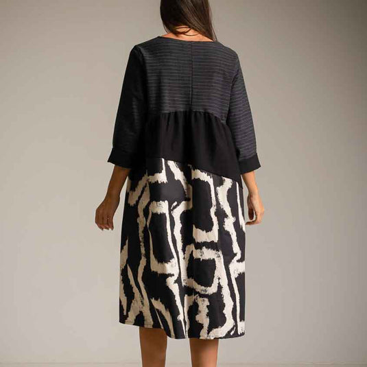 Miyake Texture Mix Dress