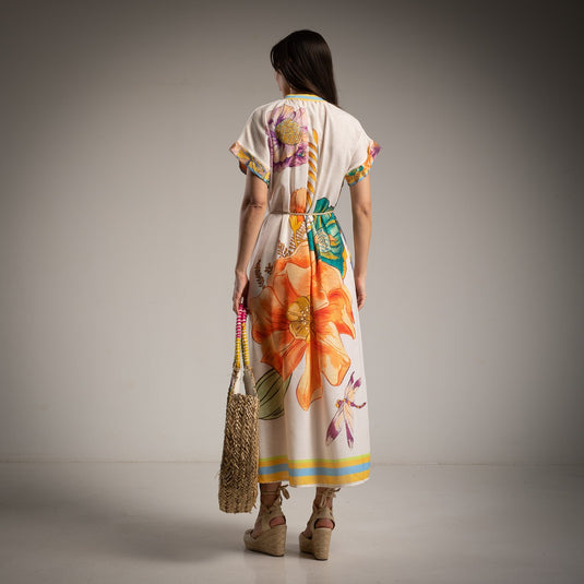 Petunica Linen Tunica Dress + Belt