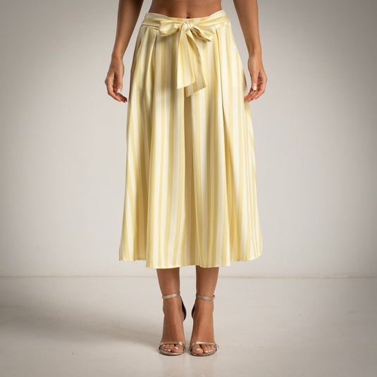 Striped Skirt Pockets and “Piruleta” Belt