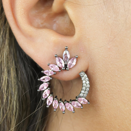 Viper Earrings Color Pink