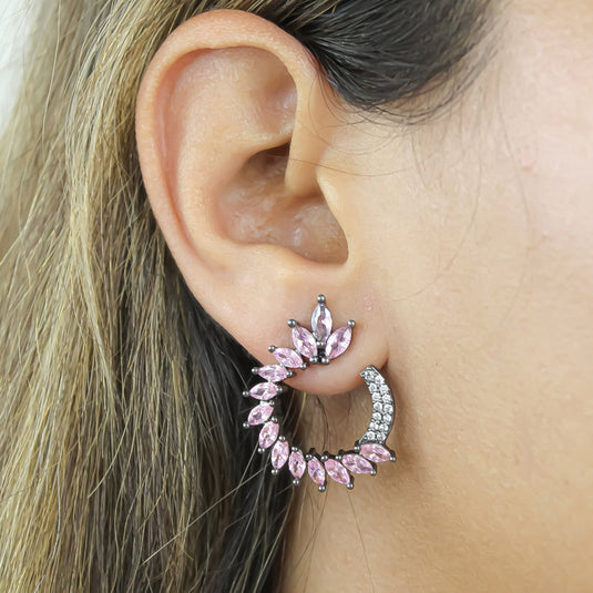 Viper Earrings Color Pink